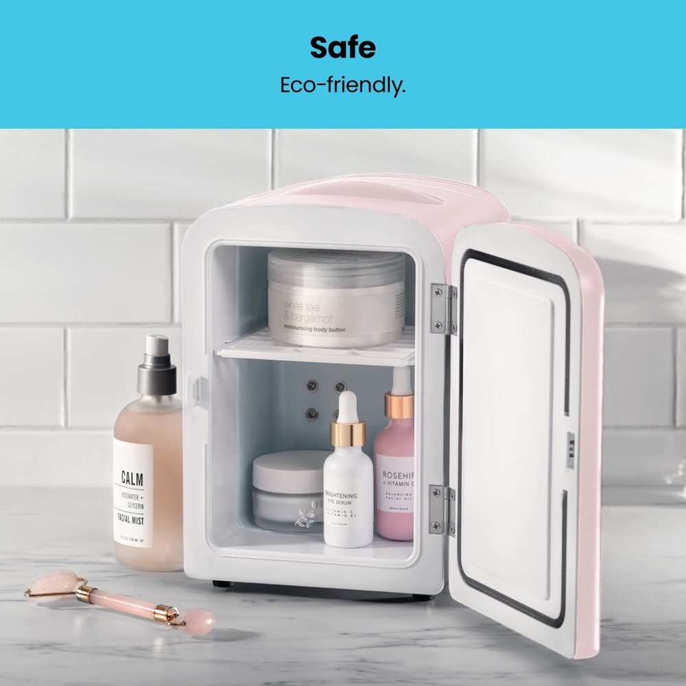 Chefman Pink Mini Fridge - Picture 3 of 4